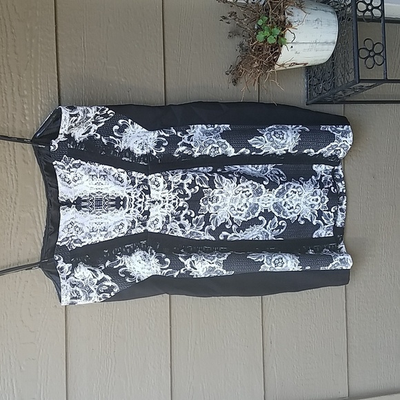 City Chic Lace Affair Printed Sheath Dress With Straps XL 24 NWT NEW - Picture 11 of 11